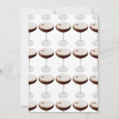 Invitation Aquarelle Espresso Martini Fête des mariées (Dos)