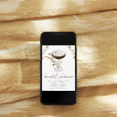 Invitation Aquarelle Espresso Martini Fête des mariées