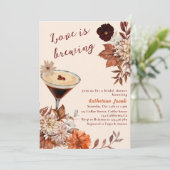 Invitation Aquarelle Espresso Martini Fête des mariées de chu (Debout devant)