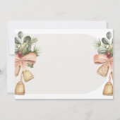 Invitation Aquarelle esthétique Baby shower de Noël (Dos)