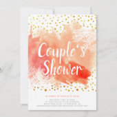 Invitation Aquarelle et récif corallien mariages douche (Devant)