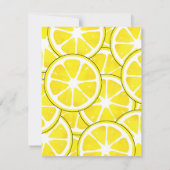 Invitation Aquarelle et stylo Lémons (Dos)