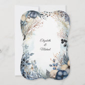 Invitation Aquarelle Ethérée Delicate Foliage Serène (Dos)