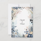 Invitation Aquarelle Ethérée Delicate Foliage Serène (Dos)