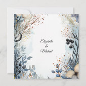 Invitation Aquarelle Ethérée Delicate Foliage Serène (Dos)