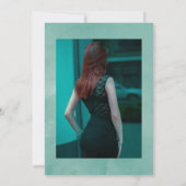 Invitation Aquarelle Eucalyptus Anémone Célébration de la vie (Dos)