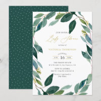 Aquarelle Eucalyptus Baby shower de couronne