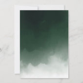 Invitation Aquarelle Eucalyptus botanique moderne élégant (Dos)