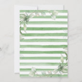 Invitation Aquarelle Eucalyptus et Mariage de trame or (Dos)