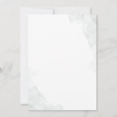 Invitation Aquarelle Eucalyptus Fête des mariées verte (Dos)