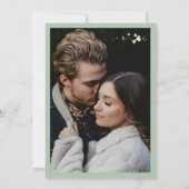 Invitation Aquarelle Eucalyptus Mariage de fleurs vertes (Dos)