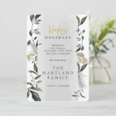 Invitation Aquarelle eucalyptus moderne botanique gris élégan (Debout devant)