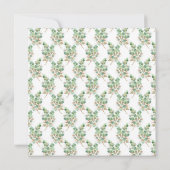 Invitation Aquarelle Eucalyptus or parties scintillant Fête d (Dos)