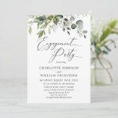 Invitation Aquarelle Eucalyptus PARTI ENGAGEMENT ÉCOLOGIQUE (Debout devant)