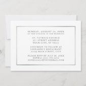 Invitation Aquarelle Eucalyptus première communion photo en a (Dos)