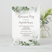 Invitation Aquarelle Eucalyptus Retraite verte (Debout devant)