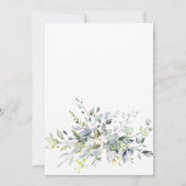 Invitation Aquarelle Eucalyptus Verdure Baby shower NEUTRE (Dos)