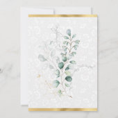 Invitation Aquarelle Eucalyptus Verdure Douce 16 ans (Dos)