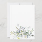 Invitation Aquarelle Eucalyptus Vert BRIDAL Brunch (Dos)