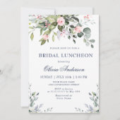 Invitation Aquarelle Eucalyptus Vert BRIDAL LUNCHEON (Devant)