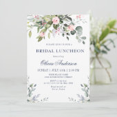 Invitation Aquarelle Eucalyptus Vert BRIDAL LUNCHEON (Debout devant)