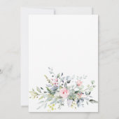 Invitation Aquarelle Eucalyptus Vert BRIDAL LUNCHEON (Dos)