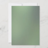 Invitation Aquarelle Eucalyptus vert Numéro de tableau (Dos)