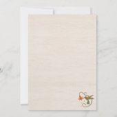 Invitation Aquarelle Faecore fleurie Tea Party Fête des marié (Dos)