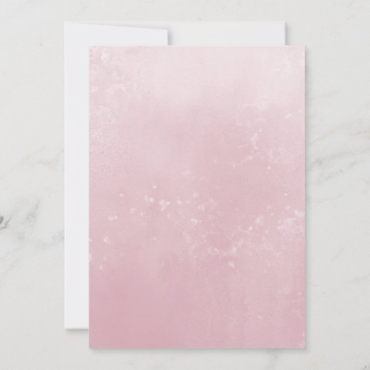 Invitation Aquarelle Fairy Bébé Poussette (Dos)