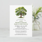 Invitation Aquarelle Family Reunion Family Tree (Debout devant)
