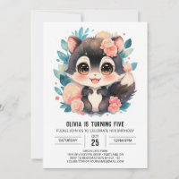 Aquarelle Fantaisie Anniversaire de Mouffette