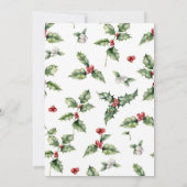 Invitation Aquarelle Fête Brunch Verdure Fête Brunch (Dos)