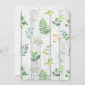 Invitation Aquarelle Fête des mariées de couronne orange et j (Dos)