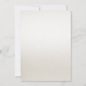 Invitation Aquarelle Fête des mariées de fleurs bleu ivoire (Dos)