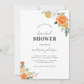 Invitation Aquarelle Fête des mariées de fleurs florales d'ag (Devant)