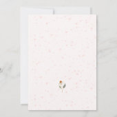 Invitation Aquarelle Fête des mariées Fleurs du Jardin (Dos)