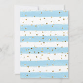 Invitation Aquarelle Fête des mariées parapluie de ressort bl (Dos)