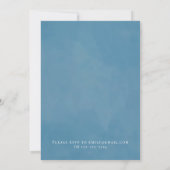 Invitation Aquarelle Fête des mariées végétale rose (Dos)