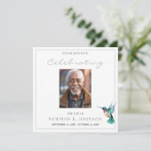 Invitation Aquarelle Fête du colibri Photo (Debout devant)