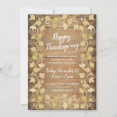 Invitation aquarelle feuillage d'automne remerciement invitat (Devant)