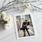 Invitation Aquarelle Feuille d'hiver moderne et élégant