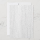 Invitation Aquarelle Feuille verte Blanc Rustique Mariage Inv (Dos)