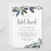 Invitation Aquarelle feuillue | Brunch nuptial (Devant)