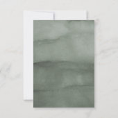 Invitation Aquarelle Fir Trees Mariage d'hiver (Dos)
