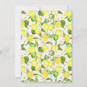 Invitation Aquarelle Fleur de citron Wreath Sweet 16 Party (Dos)