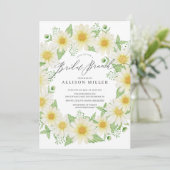 Invitation Aquarelle Fleur Fleur Fraîche Brunch (Debout devant)