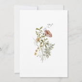 Invitation Aquarelle Fleur sauvage Fête des Mères Brunch (Dos)