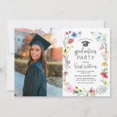 Invitation Aquarelle Fleur sauvage photo (Devant)