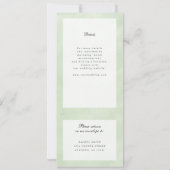 Invitation aquarelle fleur sauvage poppy mariage invite w rsv (Dos)