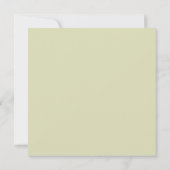 Invitation aquarelle fleurie verdure élégante douche nuptiale (Dos)